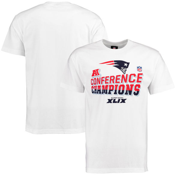 New England Patriots Majestic Big & Tall 2014 AFC Champions Trophy Collection Locker Room T-Shirt - White